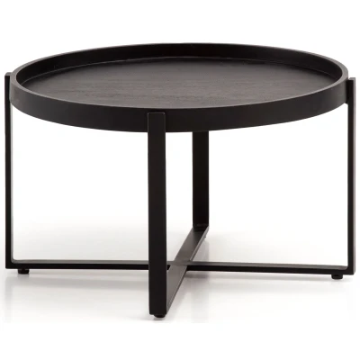 Afbeelding van Sky Style Egal Ronde Salontafel Zwart Mango