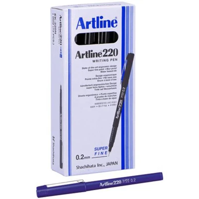 Afbeelding van Fineliner Artline 220 rond super fijn blauw