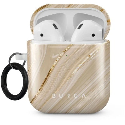 Afbeelding van Burga Hoesje Geschikt voor Airpods Pro case beige