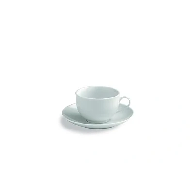 Afbeelding van Tognana Metropolis Set van 6 koffiekopjes met bord, porselein, wit