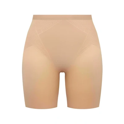 Afbeelding van SPANX dames High waisted corrigerende short in de kleur Beige, maat: S