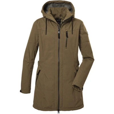 Afbeelding van Killtec Dames softshell winterparka parka jas camel 40898 maat 40