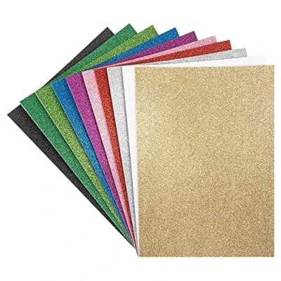 Afbeelding van Ideen mit Herz 10 vellen schuimrubber met glitter, zelfklevend, DIN A4 2 mm, EVA platen, ideaal om te knutselen