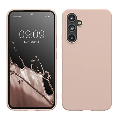 Afbeelding van kwmobile telefoonhoesje geschikt voor Samsung Galaxy A54 5G Hoesje smartphone Back cover in kokosmelk