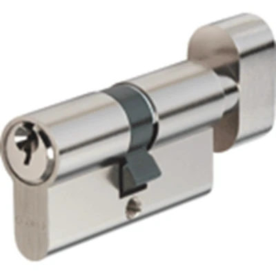 Afbeelding van ABUS dubbele knopcilinder 5 pins 30/30 messing vernikkeld