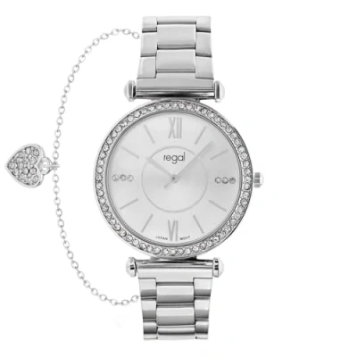 Afbeelding van Lucardi SET MIT KOSTENLOSEM, Horloge silvercoloured, Dames, Maat: One Size, Silver coloured