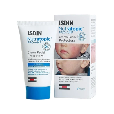 Afbeelding van Isdin Nutratopic Pro Amp Crème Protectrice Visage 50 ml