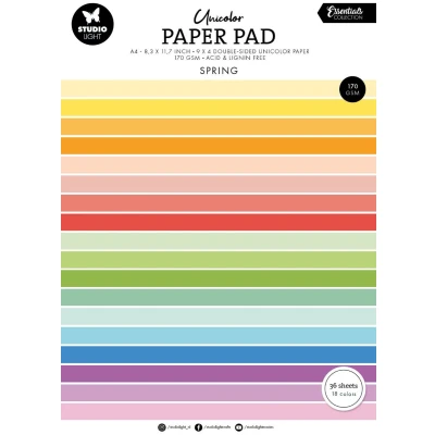 Afbeelding van Unicolor Paper Pad Spring Tones Essentials nr.300