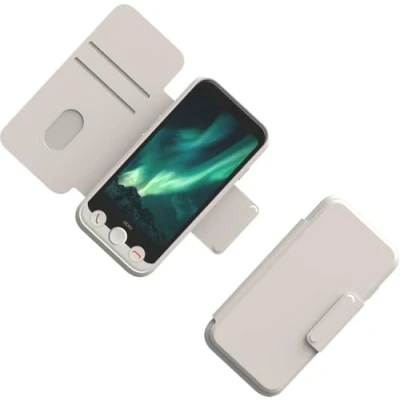 Afbeelding van Doro Flip cover voor mobiele telefoon wit Aurora A10, A11