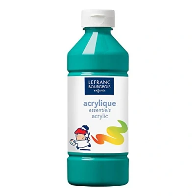 Image de Lefranc Bourgeois Enfants peinture acrylique vert foncé 500 ml
