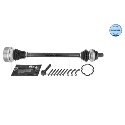 Afbeelding van MEYLE 100 498 0730 Aandrijfas Achteras rechts 631mm 29mm VOLKSWAGEN: GOLF 5, 6, Passat B6 Variant, AUDI: A3 Sportback, Hatchback