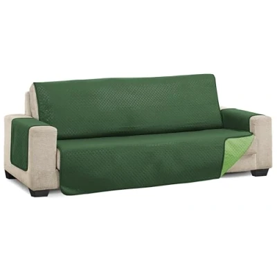 Afbeelding van Martina Home Bankovertrek, gewatteerd, groen/fles, 2 zits (diamant)
