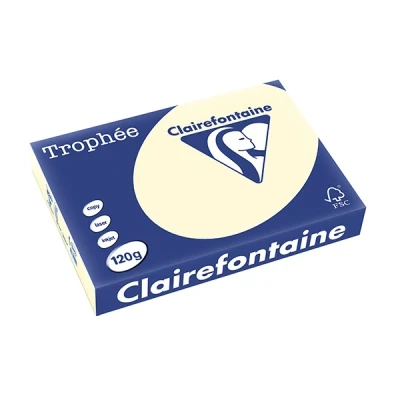 Image de Clairefontaine Ramette Papier Clairfontaine A4 120g Ivoire