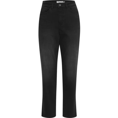 Afbeelding van ICHI Raven Straight leg jeans, Dames, Maat: 28, Washed black