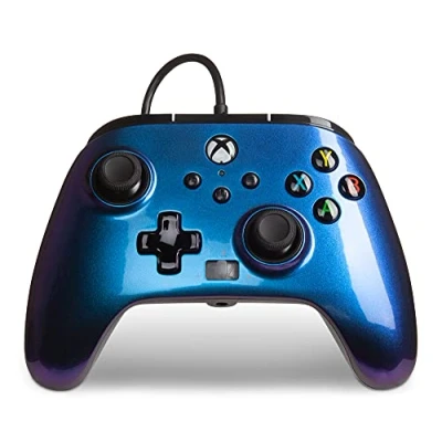 Image de Manette Filaire améliorée PowerA pour Xbox Série X Edition Nebula