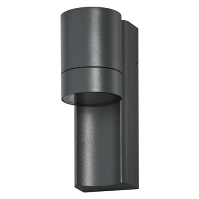 Afbeelding van LEDVANCE ENDURA CLASSIC ISIDOR W buitenlantaarn, wandlamp, GU10 fitting, donkergrijs, aluminium, snelle en eenvoudige installatie, matte diffusor, IP65 beschermingsklasse, buitengebruik