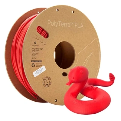 Afbeelding van Polymaker 70827 PolyTerra PLA Filament kunststof 2.85 mm 1000 g Rood (mat) 1 stuk(s)