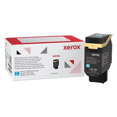 Image de Xerox Haute capacité cyan original boîte cartouche de toner pour C325