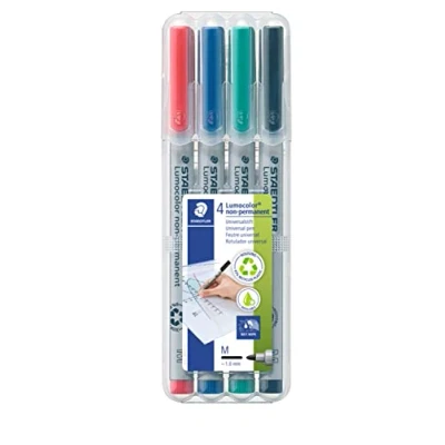 Image de Staedtler 315 WP4 Etui de 4 Feutres Pointe 1 mm Assortis