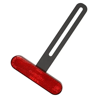 Afbeelding van Universele kentekenplaathouder voor de motorfiets, met houder, E geteste kentekenplaathouder, accessoires, reflector (standaard reflector, houder)