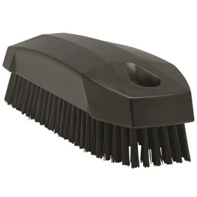 Image de VIKAN 64409 brosse à ongles S, 130 mm, polyester, dure, noire 6440/9