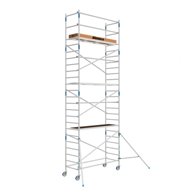 Afbeelding van Rolsteiger Alumexx Basic Schoren L190xB90cm 8.20m werkhoogte Houten platformen