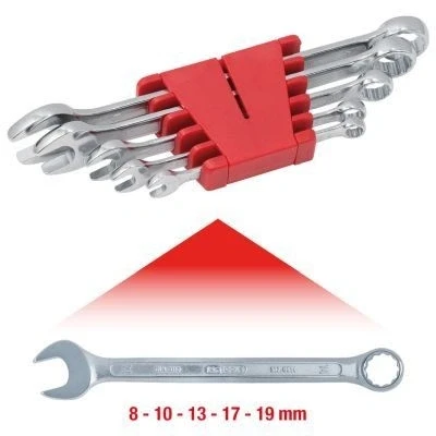 Afbeelding van KS Tools 5 delige Combinatiesleutelset 8 19 mm staal
