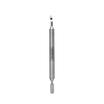Afbeelding van Staleks Expert 100 nagelriemschuiver met gebogen lemmet voor manicure en pedicure, type 4.2