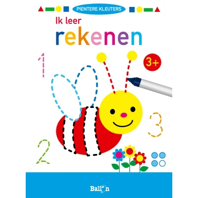 Afbeelding van Pientere kleuters (wipe &amp; clean) 1 Ik leer rekenen 3+
