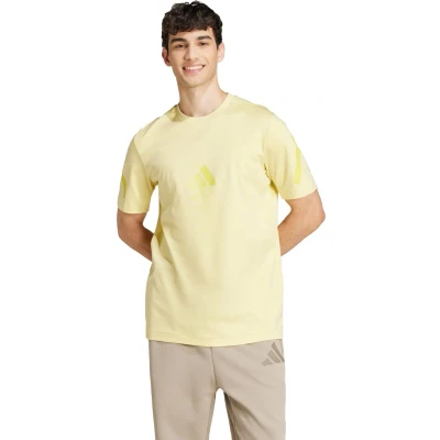 Afbeelding van adidas Sportswear TEE Tshirt print, Heren, Maat: Small, Powder yellow