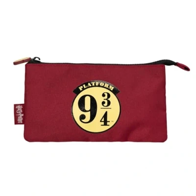 Afbeelding van Grupo Erik: Harry Potter Pennenetui met 3 vakken, Rail 9 3/4 etui, basisschool, Gadget, Meerkleurig, etui