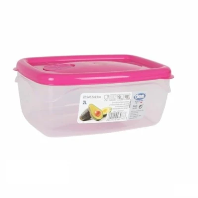 Afbeelding van Hermetische Lunchtrommel Dem Rechthoekig 22,5 x 15,5 9,5 cm (12 Stuks)
