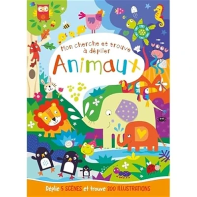 Afbeelding van MON CHERCHE ET TROUVE A DEPLIER ANIMAUX