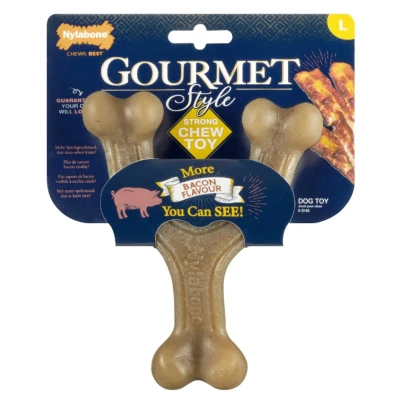Afbeelding van Nylabone Gourmet Wishbone Bacon Hondenspeelgoed Large