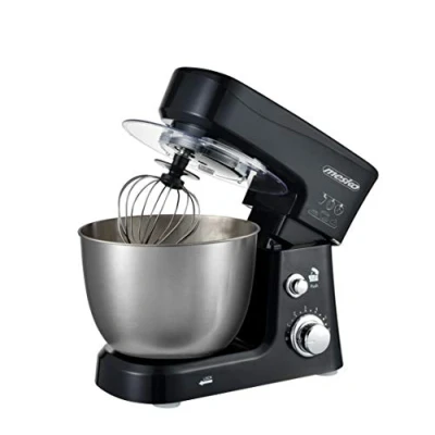 Afbeelding van Mesko MS 4217 Keukenmachine Keukenrobot Keukenmixer 1200W Zwart Anti Spatdeksel Compleet met accessoires