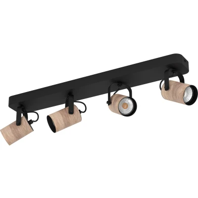 Afbeelding van EGLO Cayuca Spot GU10 58 cm Zwart/Bruin