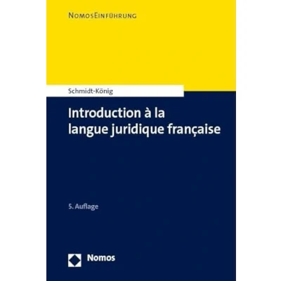 Afbeelding van Introduction a la Langue Juridique Francaise