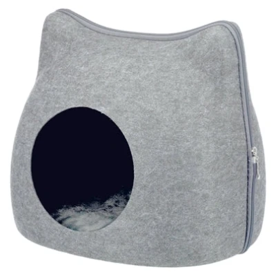 Afbeelding van Trixie Relax Iglo Kat Vilt Grijs 38X37X35 CM