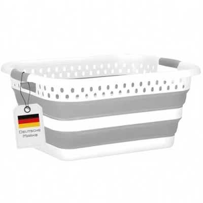 Afbeelding van König Design opvouwbare wasmand, 24 liter en universeel gebruik, multifunctionele wasmand
