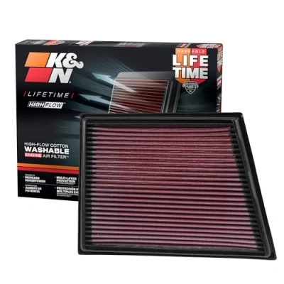 Image de K&amp;N Filtre à air de remplacement compatible avec BMW Série 2, X1 2015 , X2 2.0 2018 Mini Cooper 2014 (33 3025)