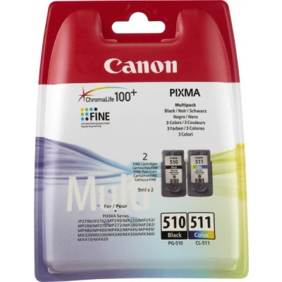 Afbeelding van Canon PG 510 / CL 511 Inktcartridge Zwart + 3 kleuren Voordeelbundel