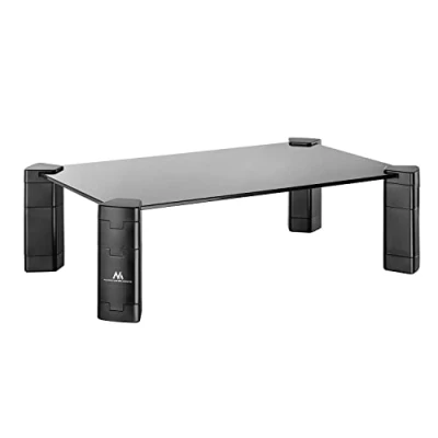 Afbeelding van Maclean Monitorstandaard Schermstandaard /Laptopstandaard van gehard glas max. 20kg