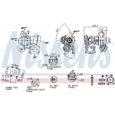 Afbeelding van Turbocharger NISSENS 93283