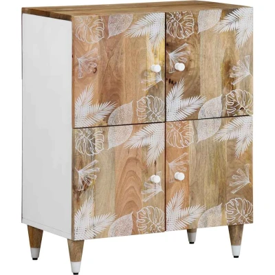 Afbeelding van vidaXL Dressoir 60x33,5x75 cm massief mangohout
