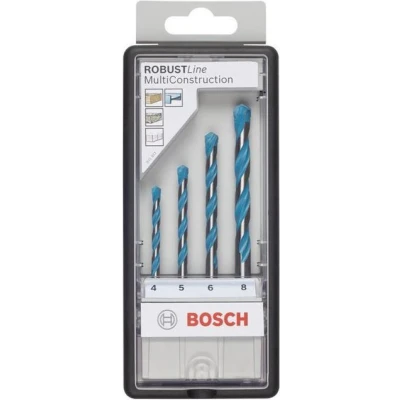 Afbeelding van Bosch 4 delige Robust Line universele borenset CYL 9 Multi Construction 4; 5; 6; 8 mm 2607010521