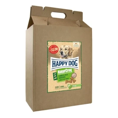 Afbeelding van 5kg Happy Dog NaturCroq bot met lam en rijst hondensnack