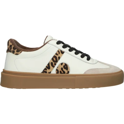 Afbeelding van Blackstone QUARTZ AUDEN EL280 White Leopard Sneaker (low) Dames Maat: 36