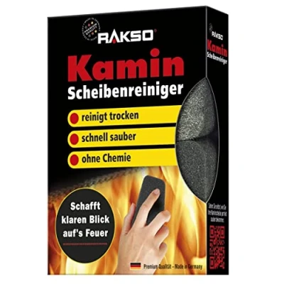 Afbeelding van kachelruit schoonmaakspons, krasvrij, 2 stuks Kachelruitjesreiniger reiniger Droog Schuurspons