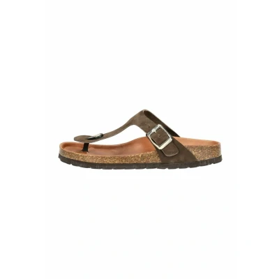 Afbeelding van Cosmos Comfort Zehensteg Teensandalen, Dames, Maat: 37, Dunkelbraun Leer