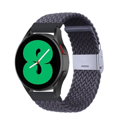 Afbeelding van Braided nylon bandje Donkergrijs Xiaomi Redmi Watch 5 Active / Lite